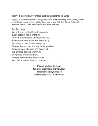 Buy Verified Airbnb Accounts – Unlock Opportunities in the Global Travel Economy