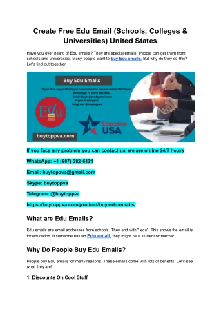 Create Free Edu Email (Schools, Colleges & Universities) United States
