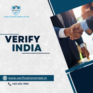 Complete Verification Solutions in India | Verify India