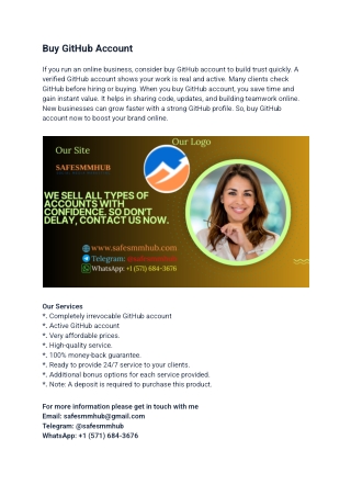 How to Buy GitHub Account for Business Use in 2026