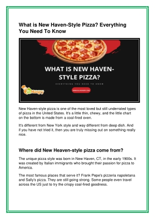 What is New Haven-Style Pizza Everything You Need To Know