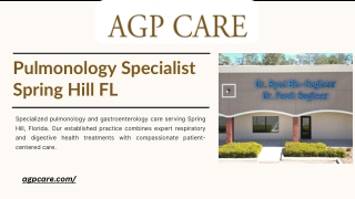 Pulmonology Specialist Spring Hill FL