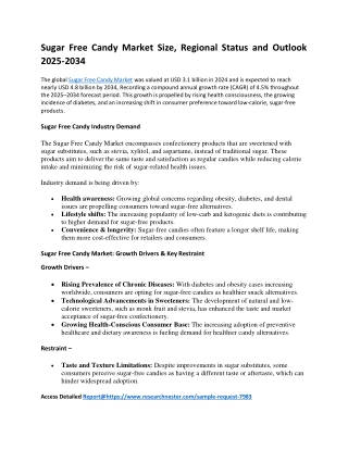 Sugar Free Candy Market