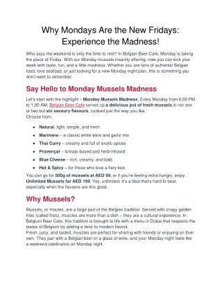 Why Mondays Are the New Fridays_ Experience the Madness!