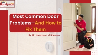 Most Common Door Problems—And How to Fix Them