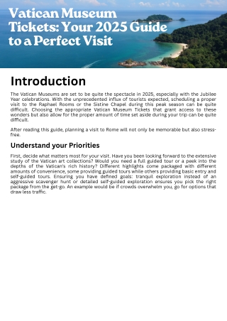 Vatican Museum Tickets