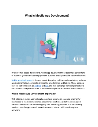 What is mobile app development_