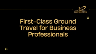 First-Class Ground Travel for Business Professionals