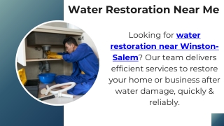 Water Restoration Near Me
