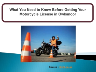 What You Need to Know Before Getting Your Motorcycle License in Owlsmoor