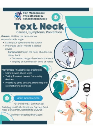 Text Neck | Pain Management Physiotherapy & Rehabilitation Clinic