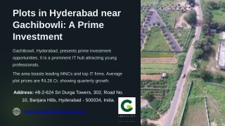 Plots in Hyderabad near Gachibowli