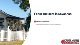 Best fence company in savannah