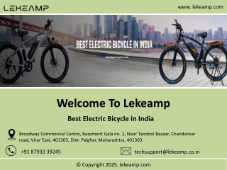 Best Electric Bicycle in India