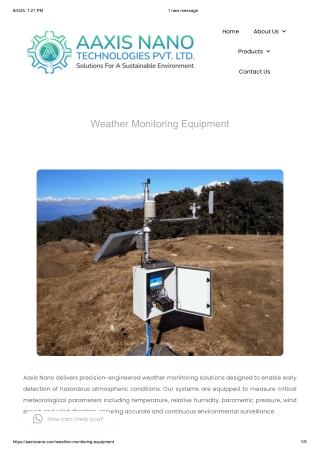 Aaxis Nano - Weather Monitoring System