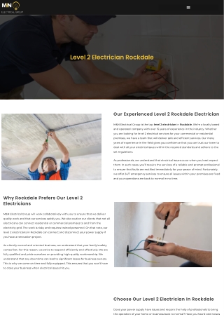 Level 2 Electrician Rockdale