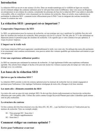 La rédaction SEO : comment écrire efficacement pour le Web ?