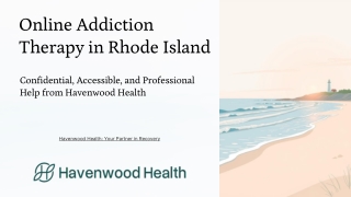 Online Addiction Therapy in Rhode Island
