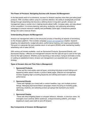 amazon ad management