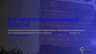Best Digital Marketing Company in Hyderabad