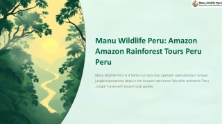 Amazon Rainforest Tours in Peru – Explore Manu with Local Experts