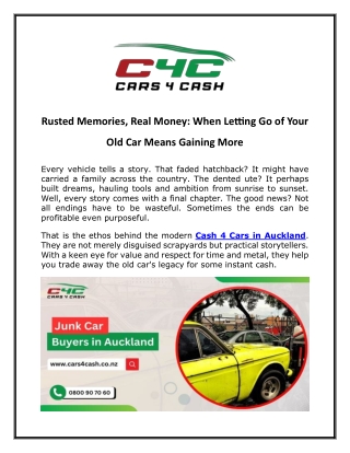 When Letting Go of Your Old Car Means Gaining More