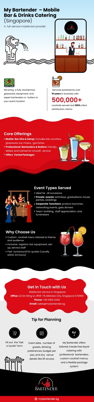 My Bartender – Singapore’s Premier Mobile Bar Service