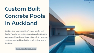 Custom Built Concrete Pools in Auckland