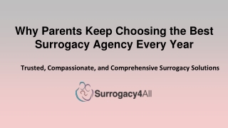 Why Families Trust the Best Surrogacy Agency Year After Year
