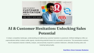 Detect Customer Hesitation Using AI – Boost Sales