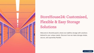 StoreHouse24: Customised, Flexible & Easy Storage Solutions