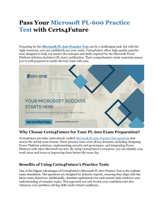 Microsoft PL-600 Practice Test