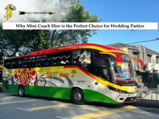 Why Mini Coach Hire is the Perfect Choice for Wedding Parties