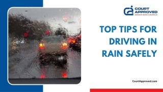 Essential Tips to Stay Safe While Driving in the Rain