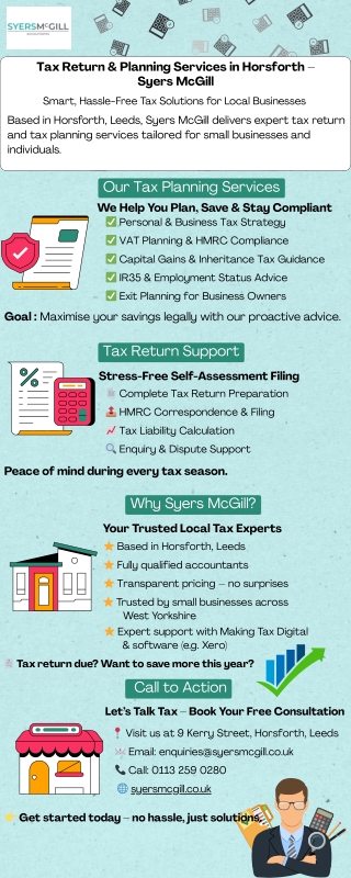 Tax Return Horsforth  Syers McGill