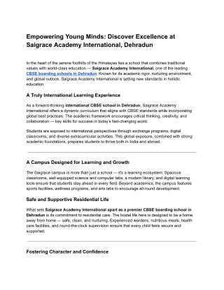 Empowering Young Minds_ Discover Excellence at Saigrace Academy International, Dehradun