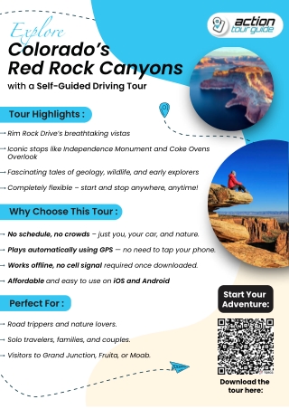 Discover the stunning beauty of Colorado National Monument at your own pace!