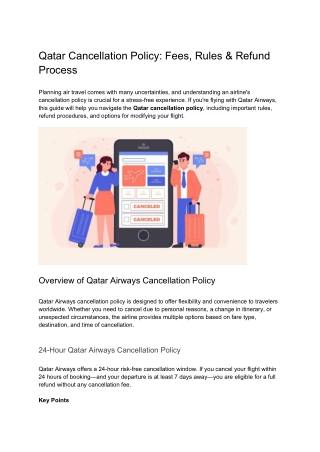 Qatar Cancellation Policy_ Fees, Rules & Refund Process