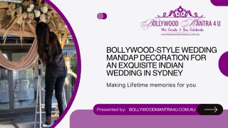 Bollywood-Style Wedding Mandap Decoration For An Exquisite Indian Wedding In Sydney