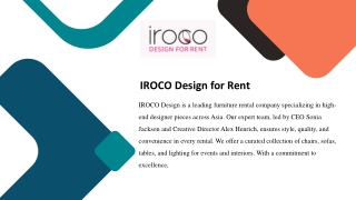 Meeting Furniture Rental for Productive Workspaces