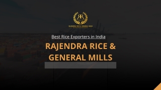 Basmati Rice Manufacturers in Haryana | Rajendra Rice & General Mills