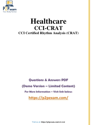 CCI-CRAT Exam PDF – Updated Questions & Verified Answers 2025