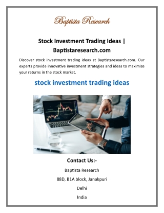 Stock Investment Trading Ideas