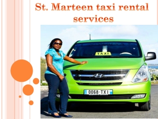 St. Marteen taxi rental services
