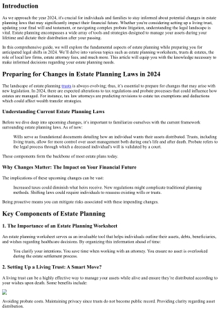 Preparing for Changes in Estate Planning Laws in 2024