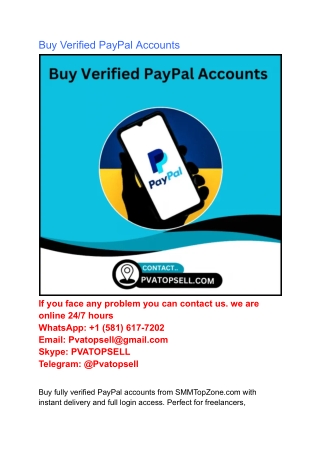 Buy Verified PayPal Accounts