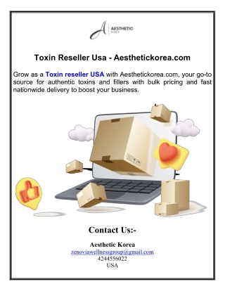 Toxin Reseller Usa - Aesthetickorea.com