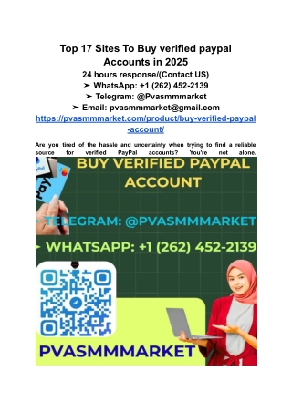 Top 17 Sites To Buy verified paypal Accounts in 2025 (1)