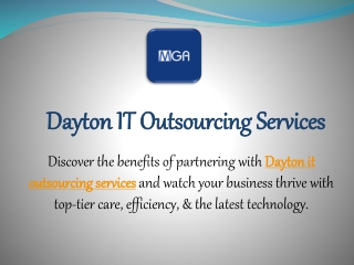 Dayton IT Outsourcing Services