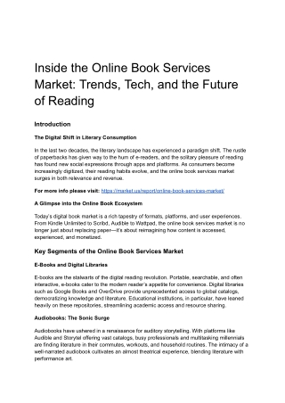 Online Book Services Market
